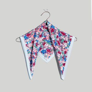100% Silk Floral Scarf